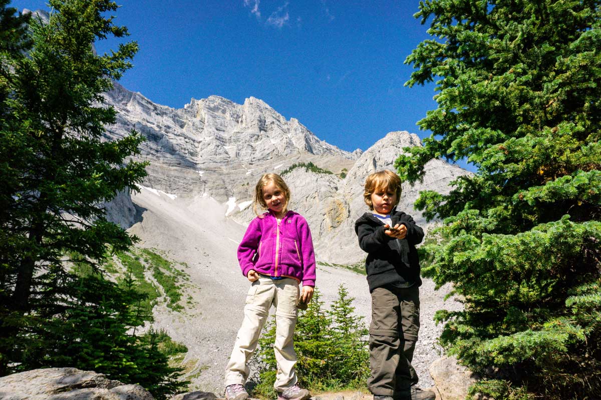 C Level Cirque Hike with Kids in Banff.