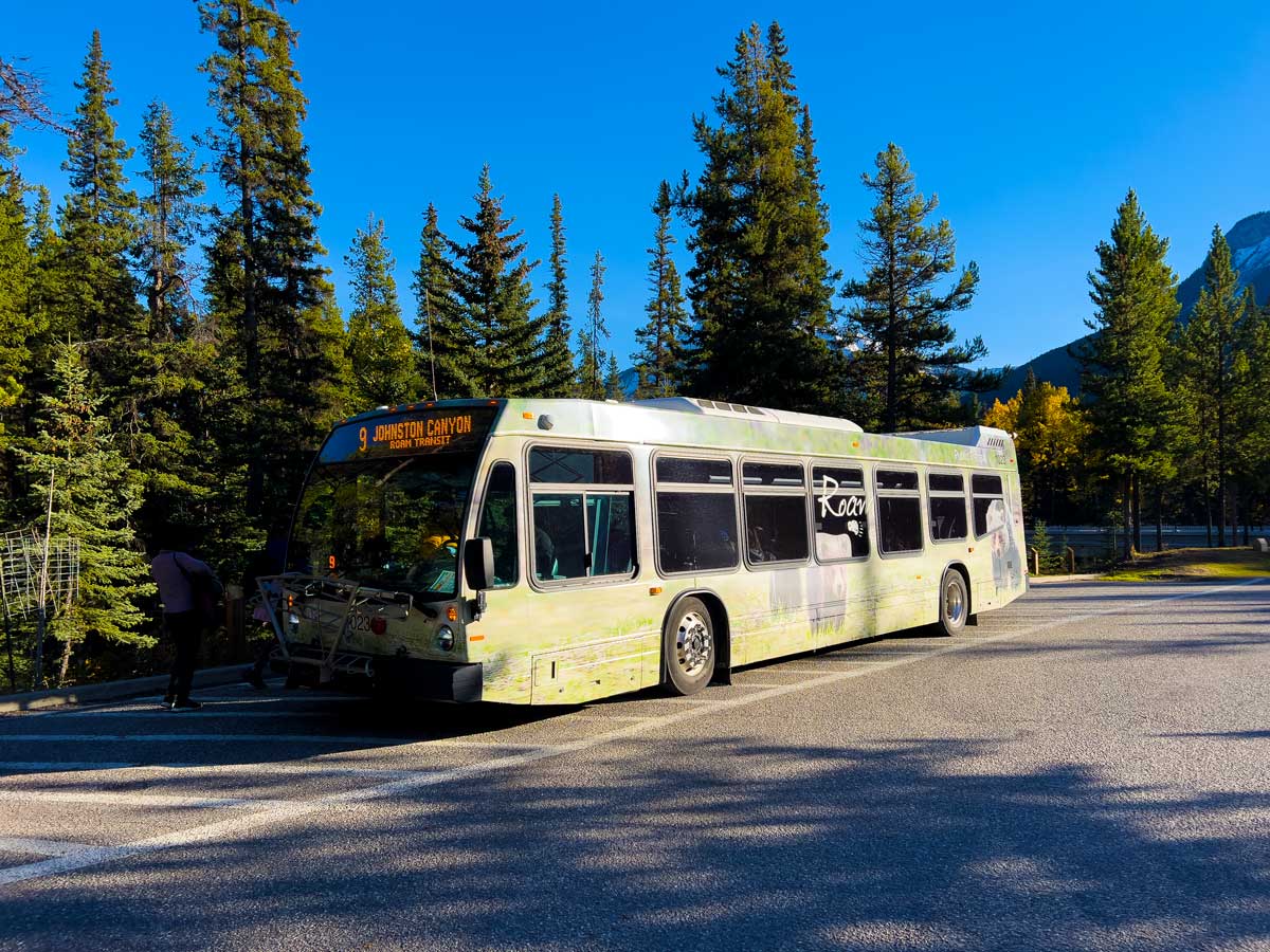 Roam Bus from Banff to Johnston Canyon