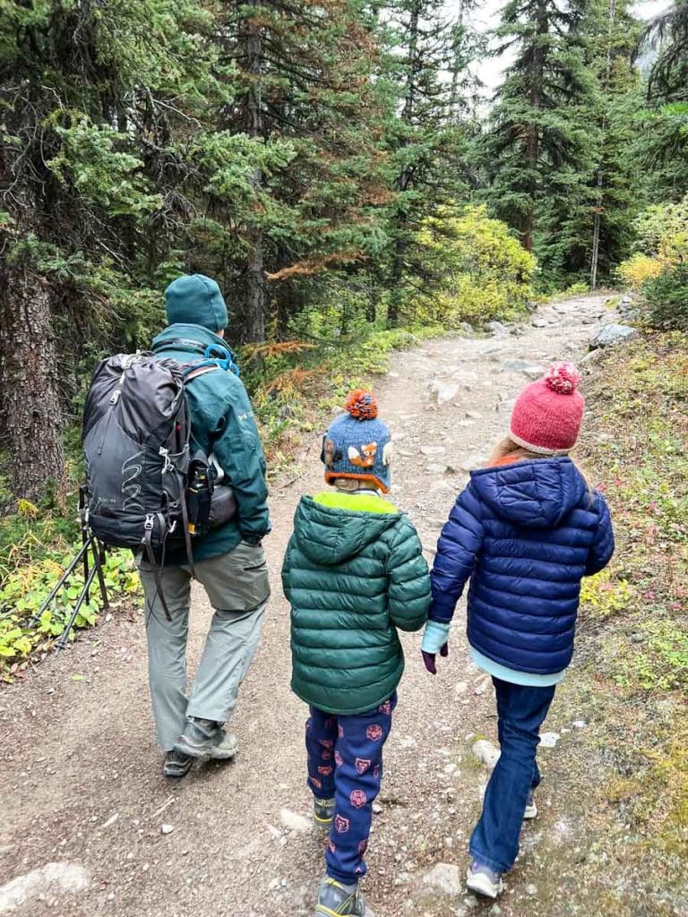 hiking with kids - what to wear