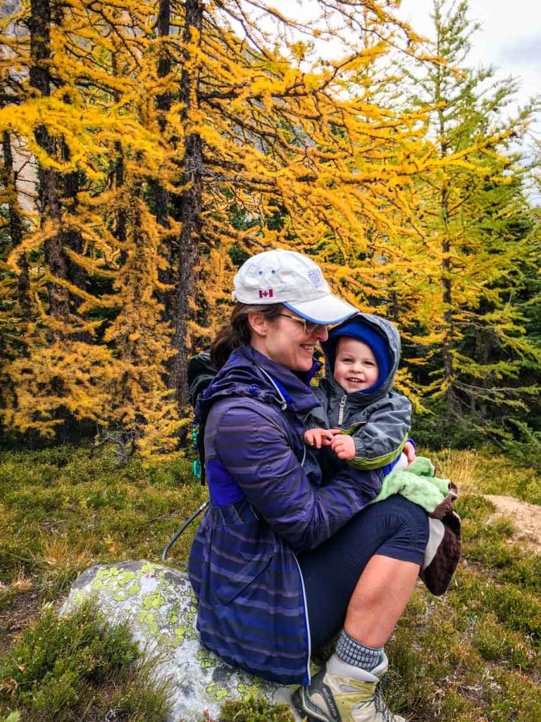 Hiking Ptarmigan Cirque with a Baby - Kananaskis Larch Hikes